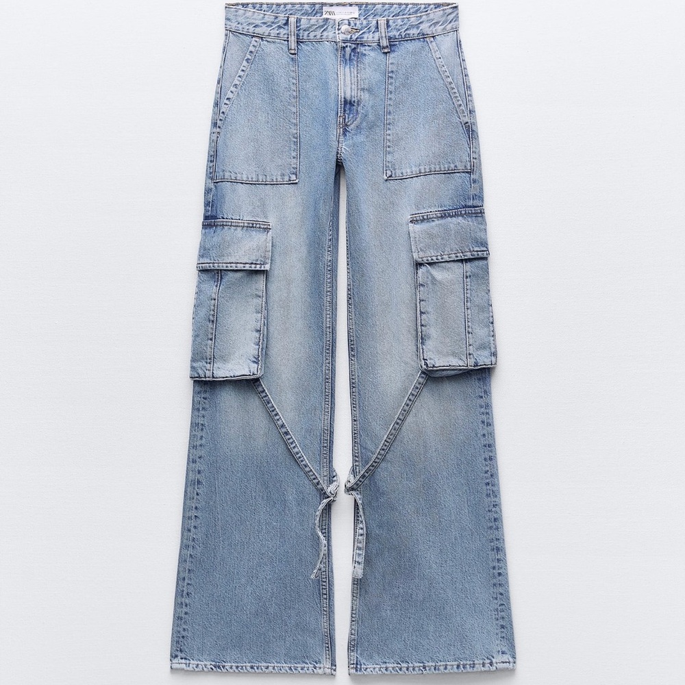 Zara Cargo Jeans-New with Tags Sz 6